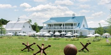 The property of the Merrie Mill Farm and its winery tour tasting room building